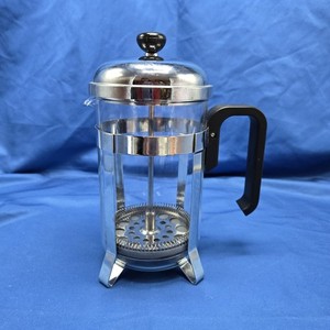 Cafetière à Piston Melior Pirex 12 Tasses - Fabrication Française - Inox Argenté