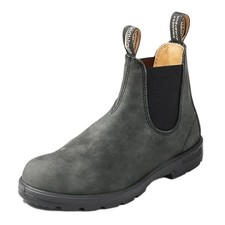 587 BLUNDSTONE CLASSIC CHELSEA BOOTS UNISEX - RUSTIC BLACK - SIZE 4.5