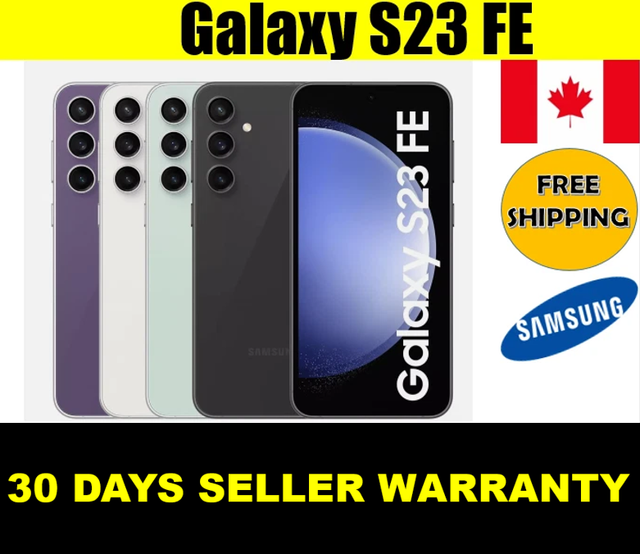Samsung Galaxy S23 FE 6.4" Dispay-128/256GB Unlocked - Fair *Fully Function*