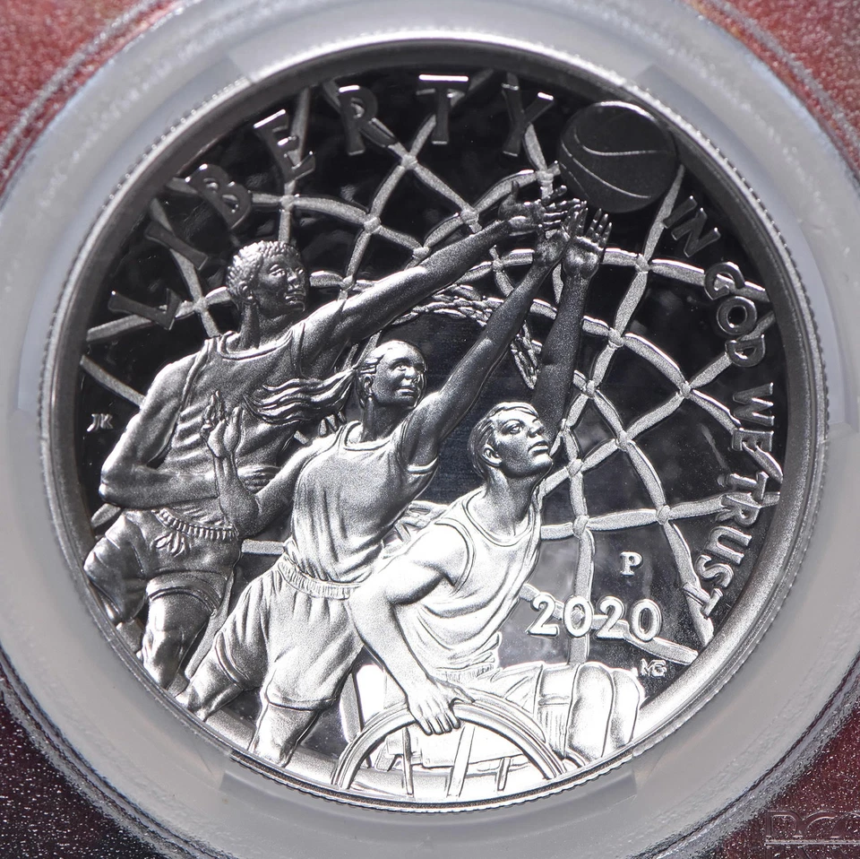 PR70 2020-P DAVID ROBINSON SIGNED Basketball HOF Commemorative Dollar PCGS *2322 - Image 3 of 4