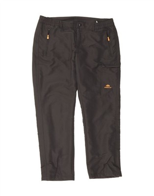 NORDCAP Womens High Waist Straight Cargo Trousers UK 26 3XL W38 L29 Grey YI06