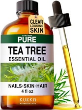 100 Pure Natural Tea Tree Oil for Skin, Hair, Toenails, Aromatherapy, Soap