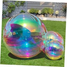23.6in Inflatable Mirror Ball, Big Shiny Balls 23.6in/1.9ft/0.6m Colorful