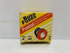Cooper Bussmann S-20 Plug Fuse 20A Time-Delay lot of 4 
