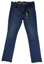 NWT Levi's Premium 724 High-Rise Straight Blue Denim Women  s Jeans 34x32 98