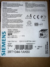SIEMENS SIRIUS 3RT1044-1AK60 CONTACTOR 120V C...