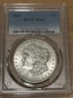 1887 Morgan Silver Dollar - PCGS MS63