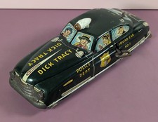 Vintage 1949 Marx Dick Tracy Squad Car No. 1 Tin Litho Wind-Up Police Toy