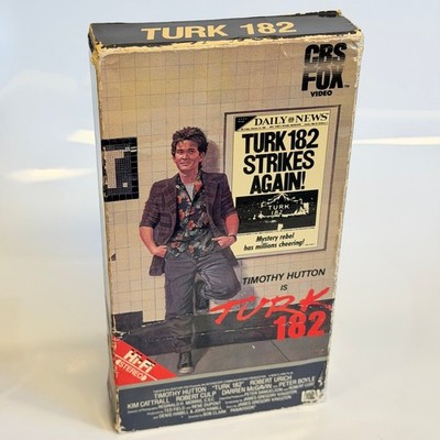 Turk 182 VHS CBS Fox Video 1985 Timothy Hutton Cult 80s Comedy Drama