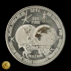 Vintage 1974 International Trade Unit 1oz. .999 Silver Round -E640