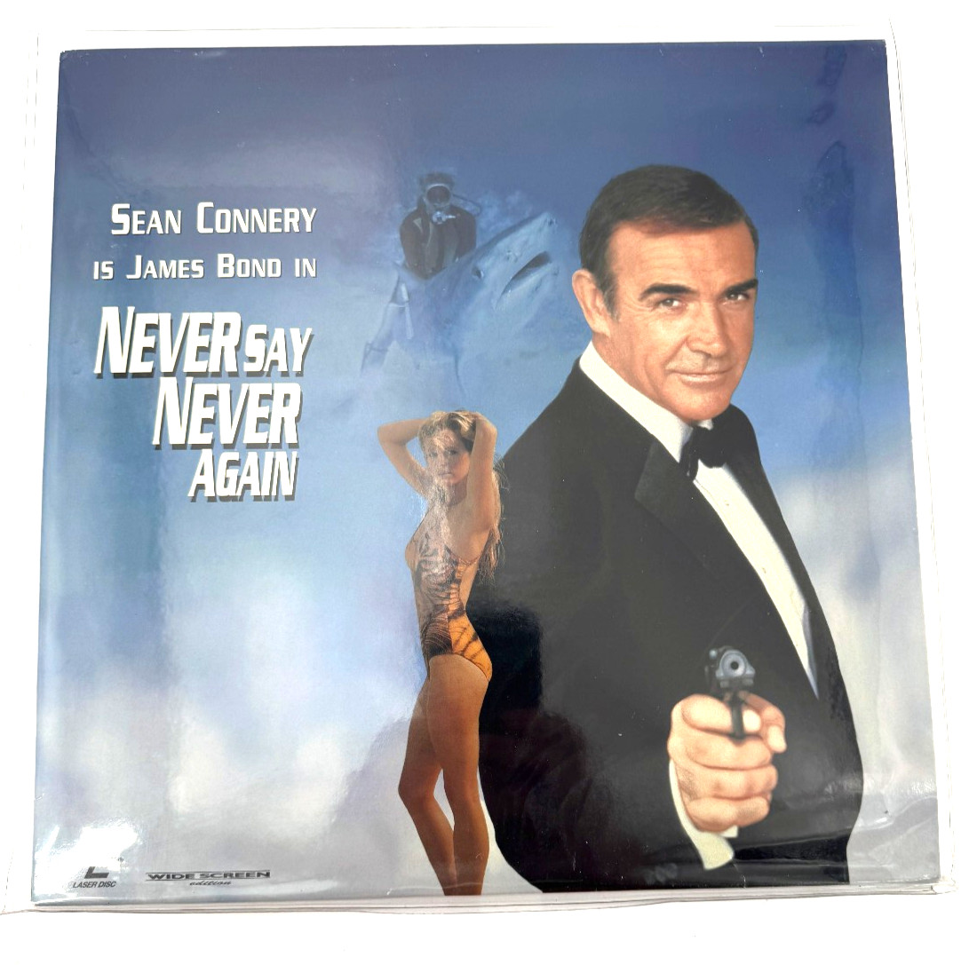 James Bond Never Say Never Again 1983 Warner Bros Home Video Laserdisc 2 Disc