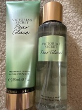 Victoria's Secret PEAR GLAC  Fragrance Mist and Lotion