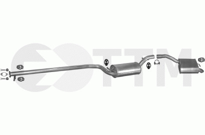 Silencieux Ford Focus 1.8 D réduit le bruit de la berline 3/5 portes 1998-2004