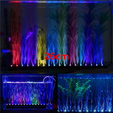 Aquarium Fish Tank Underwater Submersible Air Bubble Colour Changing LED Light A