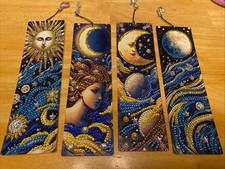 Diamond Painting Bookmarks Sun Moon Finished Sealed You Choose from 4