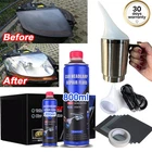 200/800ML Car Repair Kit Headlight Restoration Tool Liquid Set Polymer Polishing