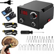 Brandmalerei 100W Holz Lötkolben Set Brennstift Gravur Kolben Brandmalkolben DE