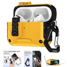Military-Grade Shockproof Case Cover with Carabiner For Airpods 4th Gen/Pro 3rd