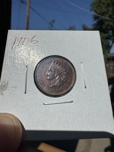 1906 Indian Head Cent Penny - Red/Brown UNC GEM