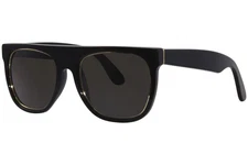 RetroSuperFuture Flat-Top-Impero-46T/R F14 Sunglasses Black/Gold/Grey 55mm