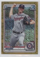 2020 Bowman Chrome Prospects Gold Shimmer Refractor 42/50 Jackson Rutledge xb2