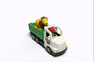 LEGO Duplo 6172 Zootransporter | Tierpfleger & Löwe | Zoo Fahrzeug | Top Zustand