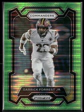 2023 Panini Prizm #296 Darrick Forrest Jr. Neon Green Pulsar