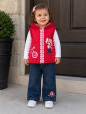 RARE Vintage Strawberry Shortcake Outfit 18M Puffer Vest 24M Baby Q Jeans