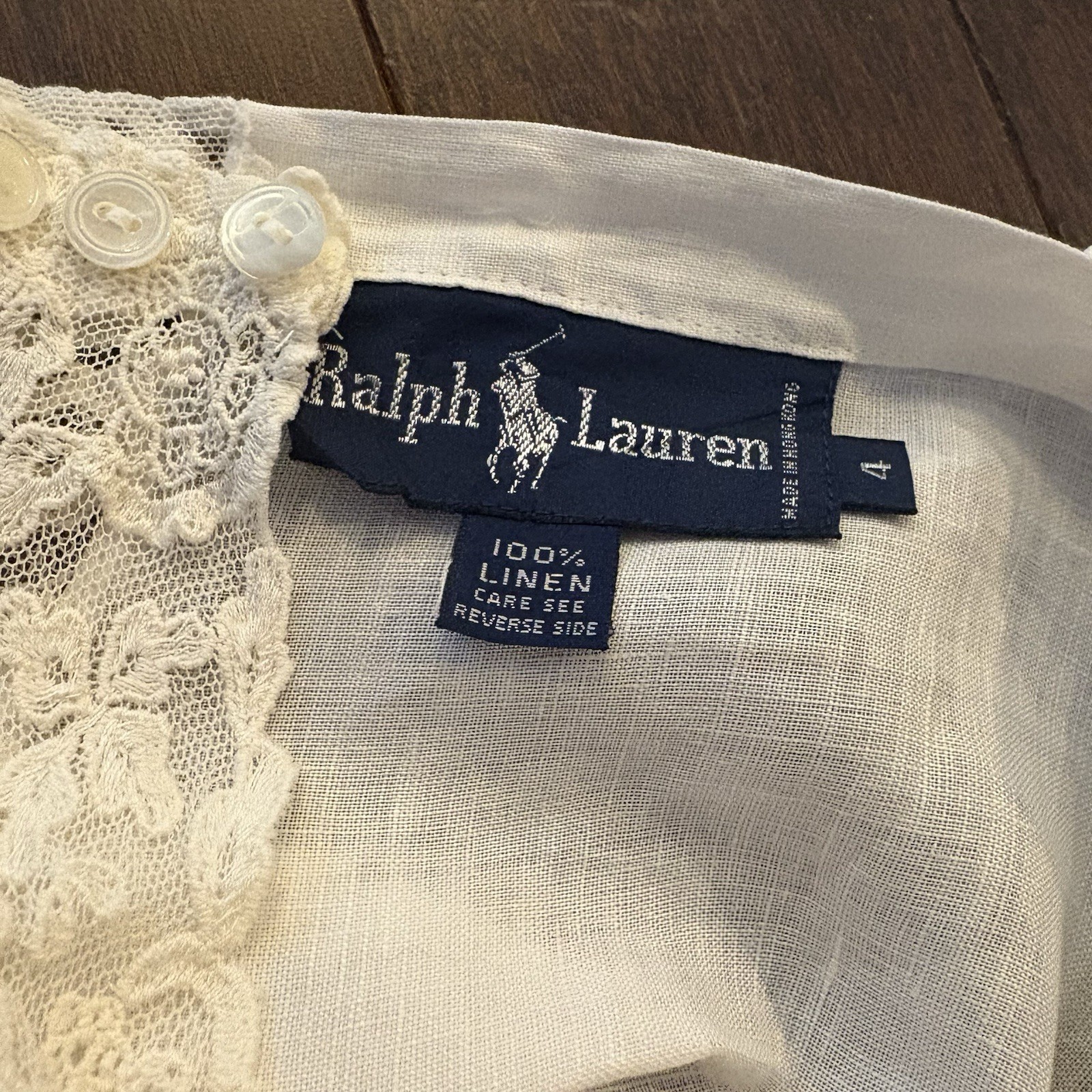 Vintage Ralph Lauren 80s Wool Midi Skirt & Linen Lace Blouse Victorian Romantic image 5