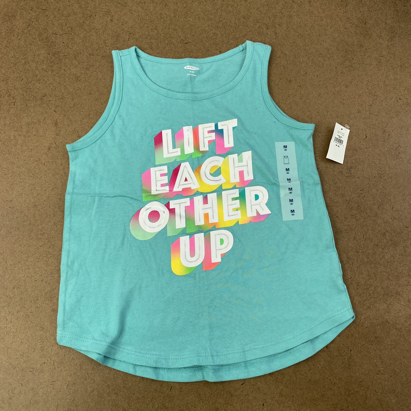 ALTRA Top canotta grafica per ragazze Oldy Navyia tagli med (8)ift ""Li Eachr Othe Up""a nuo conchette