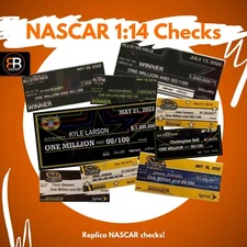 NASCAR Diecast All Star Race Checks 1/24 Logano Elliott Larson Johnson Busch