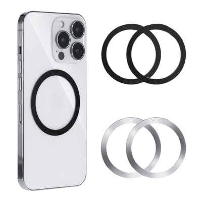 2er-Pack Magsafe Metallring magnetisch Ladegerät induktives Zubehör Ring Metall