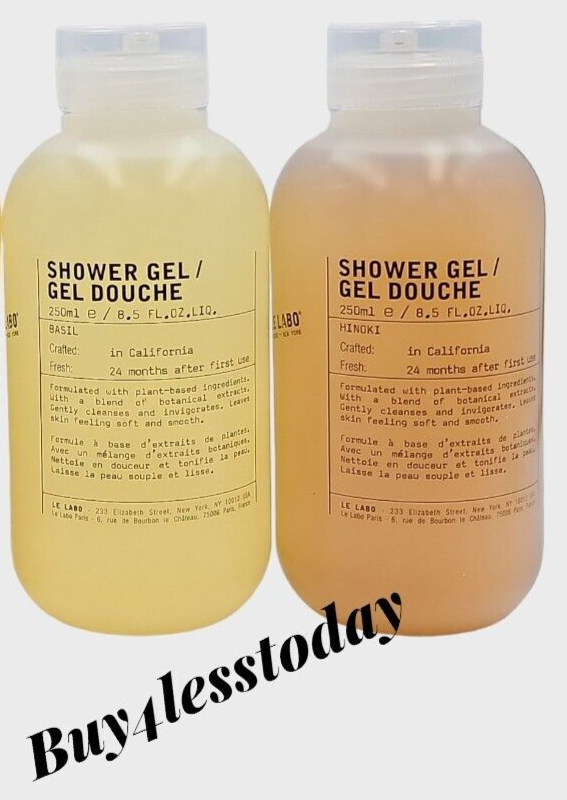 LE LABO Shower Gel Choose Scent Basil Hinoki 8.5 oz 250 ml Brand