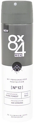 8x4 Men Deodorant DARK FOREST 150ml 48h Deospray milde Pflege ohne Aluminium