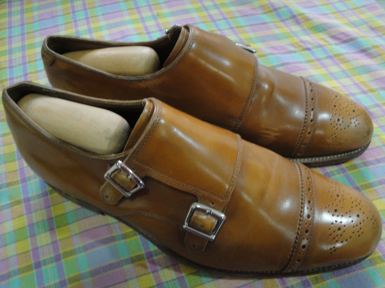 Grenson Men s Shoes Brown Monk Strap Dress Leather England Ellery Size US 8 eBay