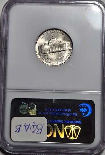 1943 P Silver Jefferson Wartime Nickel NGC MS66 High Grade # A206 Stunning Coin - Picture 2 of 4