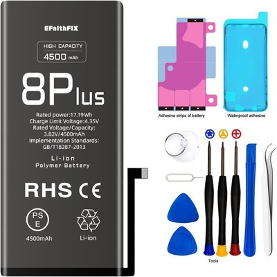 4500mAh Upgraded Replacement Battery Compatible with iPhone 8 Plus High