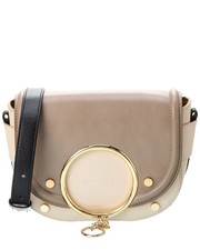 See By Chloé Mara Leather Shoulder Bag Women's Beige