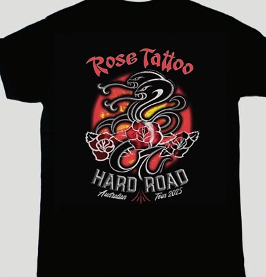 Rose Tattoo - Rock_n_Roll Band 2025 T-Shirt Cotton Unisex Tee S-5XL LI1611