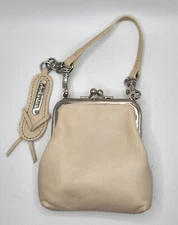 Charles David Leather Women's Small Coin Purse ,Change Holder,  Double  Clasp