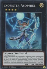 Yugioh! Exosister Asophiel - GRCR-EN020 - Super Rare - 1st Edition Near Mint, En