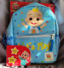 BRANDE NEW - COCOMELON BACKPACK WITH HARNESS AND LEASH BLUE