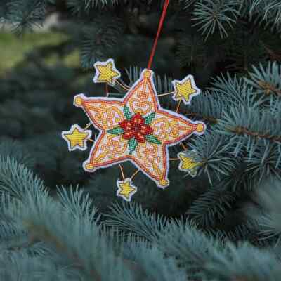Charivna Mit Christmas tree toy cross-stitch kit T-07C Set of pictures Christ...