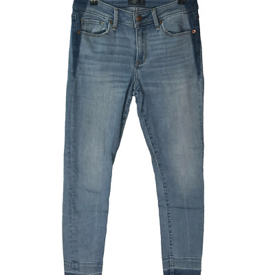 Abercrombie And Fitch Harper Low Rise Ankle Blue Denim Jeans Womens  26/2L 28X28
