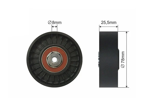 Umlenkrolle Keilrippenriemen FüR Audi 80 A6 Cabriolet Ford Galaxy-image