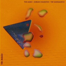 The Lasso, Jordan Hamilton, The Saxsquatch Tri-Magi WHITE  ORANGE TWISTER VINYL