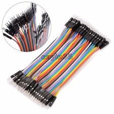 Langlebig 40 Stck. Dupont 10 cm Stecker auf Stecker Starthilfekabel Flachbandkabel für Breadboard