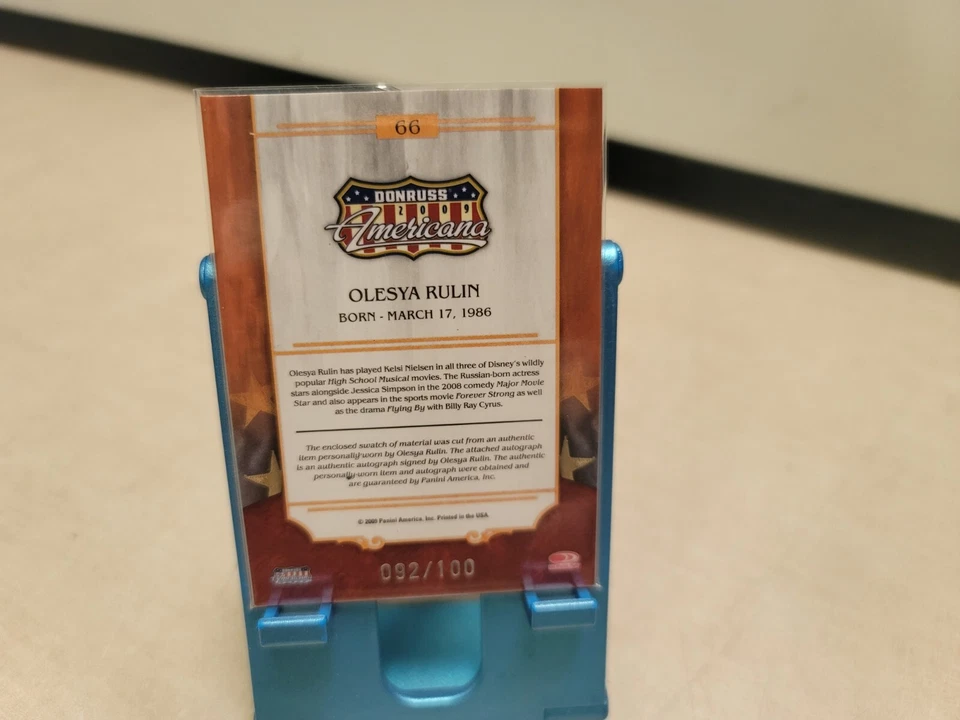 高中音乐 Olesya Rulin 签名亲笔签名 Century Americana /100 c1330 — 第 4/4 张图片
