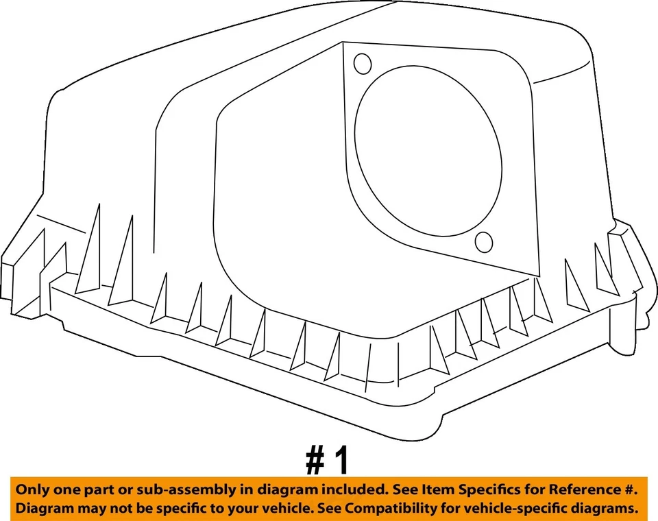Used Air Cleaner Assembly fits: 2006 Chevrolet Equinox 3.4 Grade A — 第 3/4 张图片