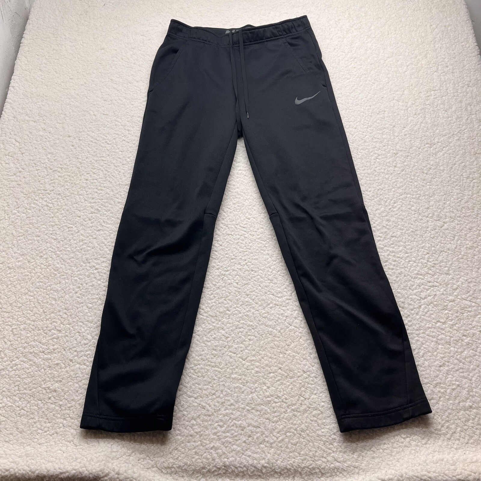 Nike Therma Fit Swoosh Black Mens Small Workout Sweatpants for Gym-image